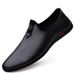Men's Casual Leather Shoes Soft-soled Lazy Beanie Shoes Men's Dad Shoes_vogvips.com