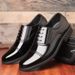 Leather British Style Pointed Men's Leather Three Joint Autumn Fashion Trend Formal Wear Business Casual Shoes_vogvips.com