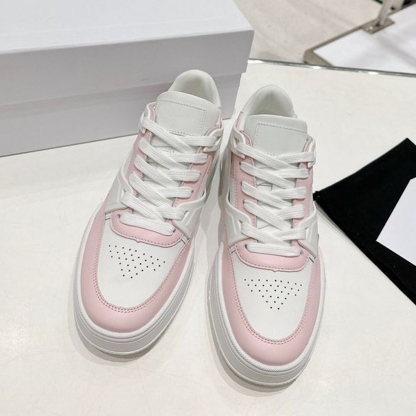 (Dingji) Zhao Lusi's Same Sports Shoes, 2025 Autumn New Black And White Panda Leather Thick Sole Rest_vogvips.com