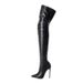 Fashion Boots Pointy Back Zipper Heel Skinny Leg Boots Women's Over-the-knee Leather Boots_vogvips.com
