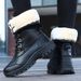 2025 Winter New Women's Leather Boots Martin Boots High Top Leather Shoes Fashion Women's Cotton Shoes On Both Sides_vogvips.com