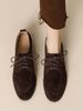 2025 Autumn New Lefu Lace Up Deep Mouth Single Coarse Heel British Style Casual Small Leather Women's Shoes_vogvips.com