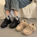Ins Korean Style New Dad For 2024 Spring Student Versatile Sneakers Women Casual Thick Sole Height Increasing Shoes_vogvips.com