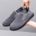 Shoes Men's 2025 Spring New Comfortable Soft-soled One-pedal Canvas Shoes Breathable Non-slip Single Shoes Outdoor Shoes_vogvips.com