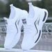 Men's Breathable Mesh Sports Shoes Summer Trendy Casual Flyknit Sneakers Soft Sole Running Shoes for Students_vogvips.com