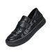 Men's Shoes 2025 Spring New Style Cowhide Lightweight Soft Sole Retro Slip-On Genuine Leather Breathable Casual Loafers_vogvips.com