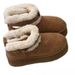 Sangpo Village Thick-Soled Women's Winter Genuine Thickened Lamb Wool Fleece Belted Short Warm Snow Boots_vogvips.com