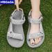 Ladies' Fashion Casual Flat Sandals Outdoor Summer Open-Toe Beach Shoes Soft Sole Comfort Women's Breathable Walking_vogvips.com