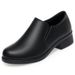 wangjia Wangjia Dropshipping Soft Sole Black Formal Leather Professional Work Single Deep Mouth Women S Shoes Spring_vogvips.com
