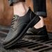 European Warm Series Men's Summer Korean Style Martin Youth Work Boots Non-Slip Chef Versatile Black Leather Shoes For Men_vogvips.com