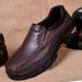 Suitable For All Seasons Men's Business Casual Leather Men Soft Non-Slip Thick Sole Dad Versatile Middle-Aged And Elderly Large Size Shoes_vogvips.com