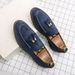 Suitable For All Seasons British Style Tassel Slip-On Loafers For Men Business Casual Leather Suede Height Increasing Shoes_vogvips.com