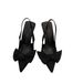 French Style High Niche Peep Bowknot Sandals Fairy 2023 New Summer Thin Heel Pointed Toe Single Shoes_vogvips.com