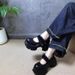 Soft Leather Thick Soled Coarse Single Order Spring And Autumn 2025, New Velcro Height Increasing Flat Ribbon Sponge_vogvips.com