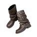 Round Toe Mid-Calf For Women 2025 New Style Over-the-Knee Women's Thick Sole Height-Increasing Western Cowboy Boots_vogvips.com