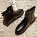 Martin Women's Shoes British Style 2025 New Versatile Thick Sole Slim Autumn Winter Fleece Short Boots Ins Trend_vogvips.com
