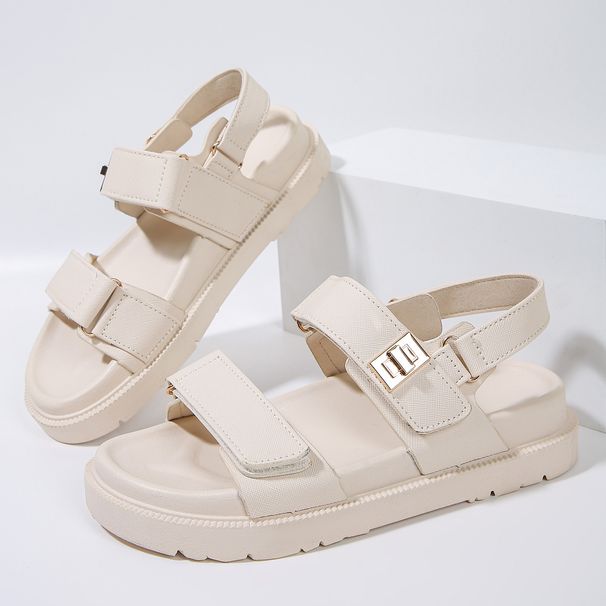 New Summer Vacation Sports Style Velcro Platform Sandals For Women_vogvips.com
