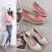 Round Toe Breathable Slip-On Shoes In Red, Black & Beige | Comfortable Espadrille Style Casual Footwear For Spring & Autumn_vogvips.com