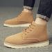 Tooling Boots Men's High-top Platform Short Boots Leather Boots Retro Super-hot Men's Martin Boots_vogvips.com