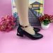 Low-heeled Single Shoes Fashionable Mother Shoes Comfortable Soft-soled Casual Women's One-word Buckle Leather Shoes_vogvips.com