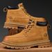 Hot-selling Thick-soled Men's Martin Boots Autumn New Outdoor Casual Genuine Leather Work Shoes_vogvips.com