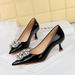 1961-K59 Fashioable Baquet Thi Shallow Mouth Lacquer Leather, Water Diamod Poited High Heels, Sigle Shoes For_vogvips.com
