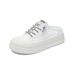 Little White Shoes Female Student Mesh Breathable Heightening Shoes Casual Street Shooting Shoes Board Shoes_vogvips.com