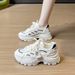 Dad Shoes Female Student Sports Running Shoes Casual Shoes Platform Height Increase_vogvips.com