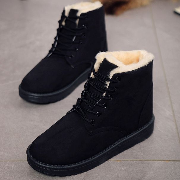 1178225343@qq.com 2025 New Snow Export Flat Heel Korean Style Martin Winter Short Boots Cotton Shoes Women's_vogvips.com