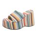 Thick Sole Sloping Heel Flip Flops For Women With High Heels, Solid Color Cloth Surface Beach Sandals, Slippers_vogvips.com