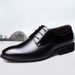 Formal Leather British Style Korean Version Black Pointed Toe Trendy Business Casual Sole Soft Surface Men's Shoes_vogvips.com