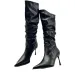 Sexy Winter Women High Boots Fashion Pointed Toe Stiletto Heel Long Boots Ladies Elegant Knee High Boots Shoes Botas De Mujer_vogvips.com