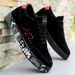 Men's Lightweight Casual Sneakers. Everyday Outdoor Running Skate Shoes For Men. Colors: Black And Red. Sizes: 39 To 48._vogvips.com