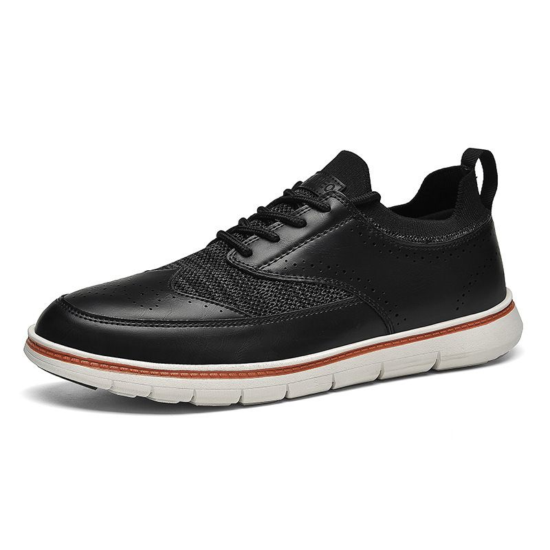 2022 New Gentleman Style Casual Fashion Trend Leather Extra Large Size 45-46 Men's Shoes_vogvips.com