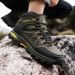 Outdoor Waterproof Hiking Boots Men's Women's Spring And Autumn Hiking Wear-resistant Mountain Sports Boots Hunting Sports Shoes_vogvips.com