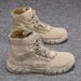 European Warm Series Work Shoes Summer Non-Slip Wear-Resistant Construction Site Safety Canvas Men's Spring And Autumn Outdoor Sports Hiking_vogvips.com