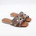 Women's Plus Size Rhinestone Flip Flops - Glitter Flat Sandals For Women - Lightweight PU Slippers For Everyday Wear (Black, White, Brown)_vogvips.com