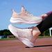Breathable Mesh Fashion Color Block Sports 2026 New Trendy Women's Lace-up Shoes Casual Running_vogvips.com