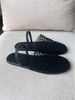 Therow Spring/Summer New Unique Woven Baotou Roman Sandals Women's Hollow Breathable Flat Bottom Fashion Muller Shoes_vogvips.com