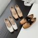 Genuine Leather Ballet Hot Sale 3CM 5CM 9CM High Heel Comfortable Soft Sole Shallow Mouth Single Cross-tied Mary Jane_vogvips.com