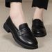 Foreign Trade Hot-Selling British Style Women's Leather Shoes 2026 New Spring And Autumn Flat Slip-On Loafers_vogvips.com
