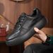 Suitable For All Seasons Men's Spring Lightweight Thick-Soled Sneakers Genuine Leather Fashion Loafers Versatile Sports Casual Shoes_vogvips.com