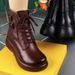 Genuine Soft Leather Martin 2023 Autumn Winter New Korean Style Versatile Fleece-Lined Snow Non-Slip Slimming Short_vogvips.com