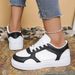 Elegant Lace Up Running Sports Casual Shoes, Fashionable, Comfortable, Breathable, Unisex_vogvips.com