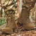 High-top Boots Men Outdoor Anti-slip Lace-up Flat Soft Wear-resistant Hiking Shoes Men Breathable Comfortable Combat Boots Men_vogvips.com