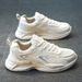 Men's Shoes Summer New Breathable Mesh Shoes Men's Sports Shoes Korean Version Versatile White Shoes Thickness Running Casual Shoes_vogvips.com