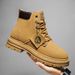 Men's Shoes Large Size Trendy Martin Boots British Work Boots High Top Casual Leather Men's Boots_vogvips.com