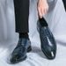 Euro Step 2025 Low-top Spring And Autumn Large Size 48 Men's Leather Brogue Carved Weave Business Formal Groom Wedding Shoes_vogvips.com