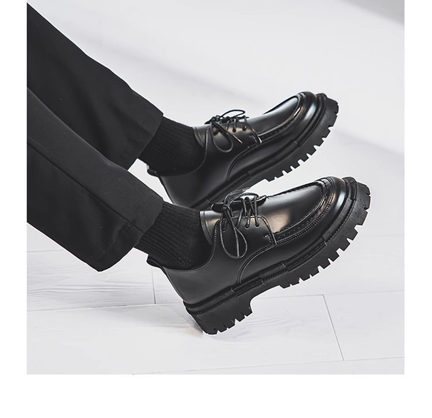 New Casual Formal Business Black Men's British Style Big Toe Versatile Breathable Small Leather Shoes Cross-Border Trade_vogvips.com