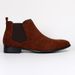 Square Toe Shoes Small Versatile Fashion Men's Short Ankle Boots_vogvips.com